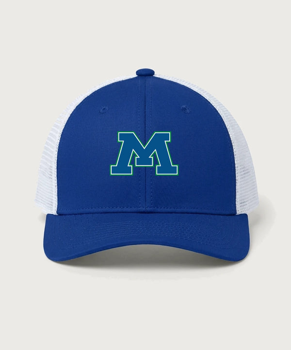 Minnewaska Area High School Football (Boys) - True Royal/ White Sport-Tek Club Trucker Cap STC46