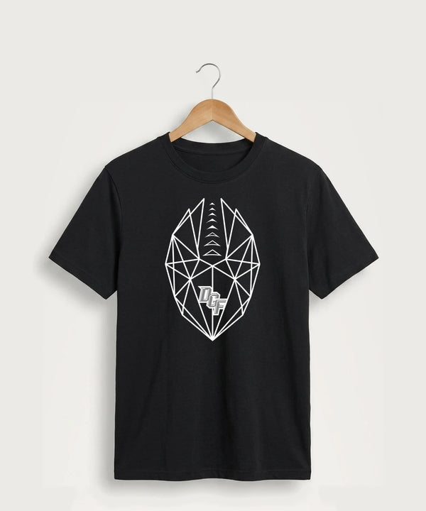 DGF High School Football (Boys) - Jet Black Port & Co Core Cotton Tee. PC54