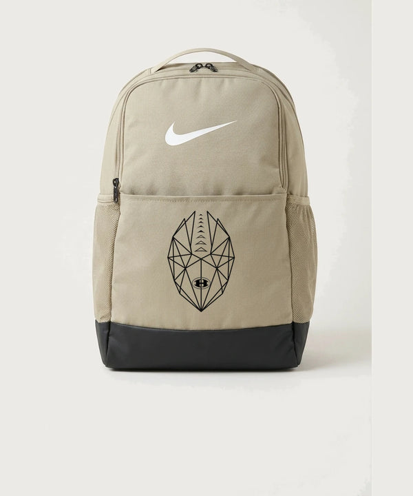 Hutchinson High School Football (Boys) - Desert Khaki Nike Brasilia Medium Backpack NKDH7709