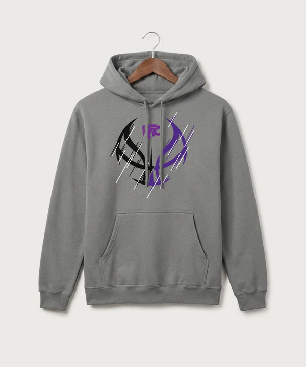 Axtell High School Basketball (Girls) Team Store - Medium Grey Port & Co Core Fleece Pullover Hooded Sweatshirt. PC78H
