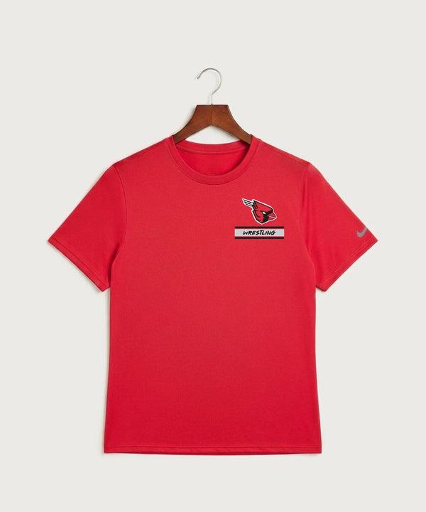 Forreston Wrestling - University Red Nike Swoosh Sleeve rLegend Tee NKDX8730