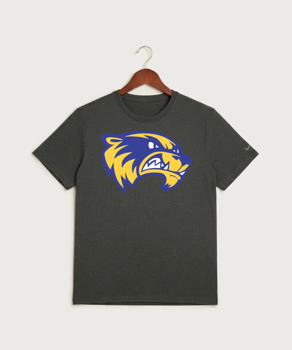 Wadena Deer Creek High School Football (Boys) - Dark Smoke Heather Nike Swoosh Sleeve rLegend Tee NKDX8730