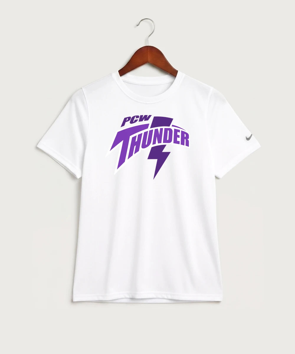 Polk County West Football (Boys) - White Nike Youth Swoosh Sleeve rLegend Tee NKDX8787