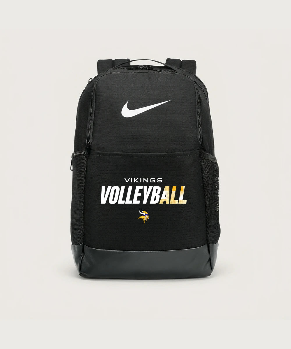 Hayfield High School Volleyball (Girls) - Black Nike Brasilia Medium Backpack NKDH7709