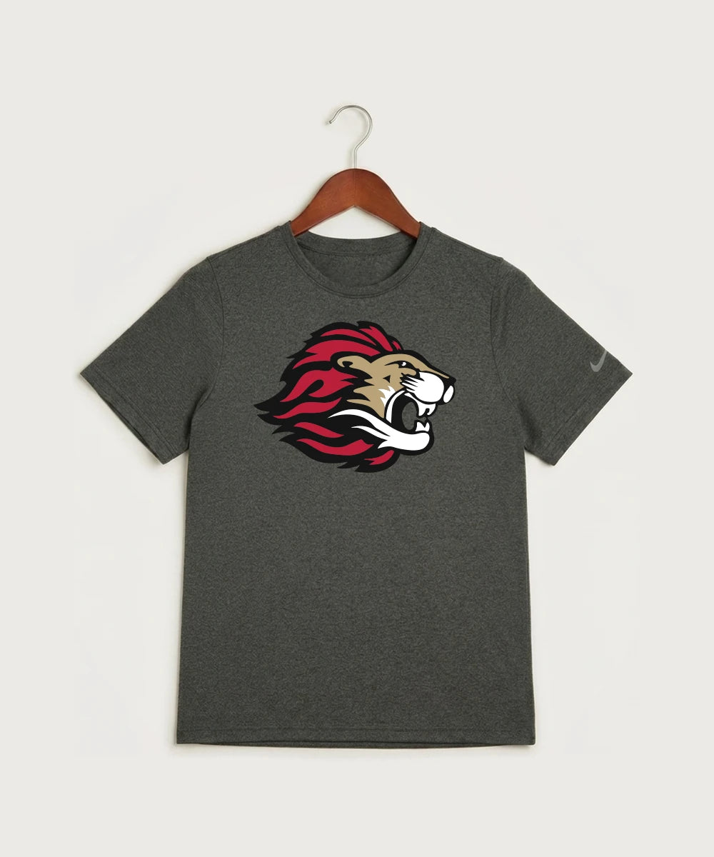 Spring Grove High School Football (Boys) - Dark Smoke Heather Nike Youth Swoosh Sleeve rLegend Tee NKDX8787
