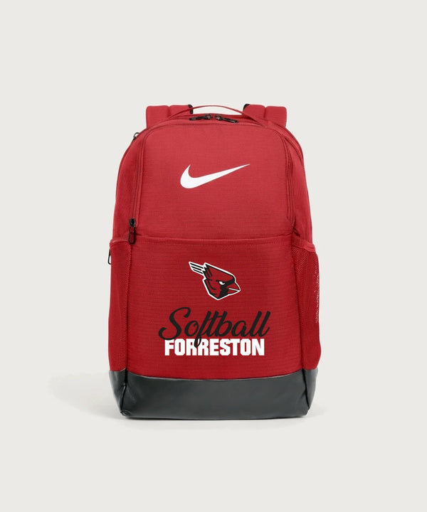 Forreston Softball - University Red Nike Brasilia Medium Backpack NKDH7709