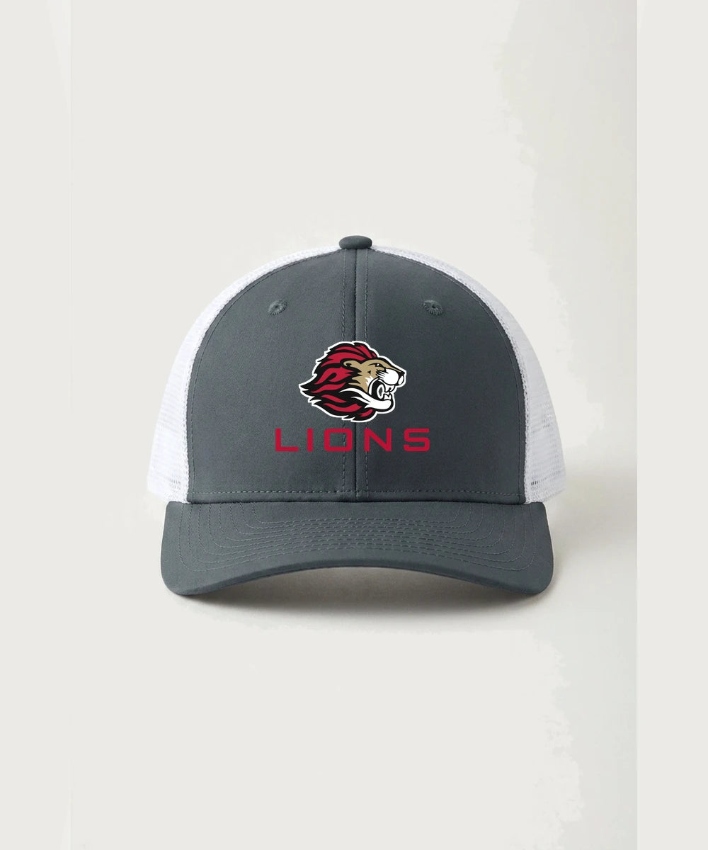 Spring Grove High School Football (Boys) - Iron Grey/ White Sport-Tek Club Trucker Cap STC46