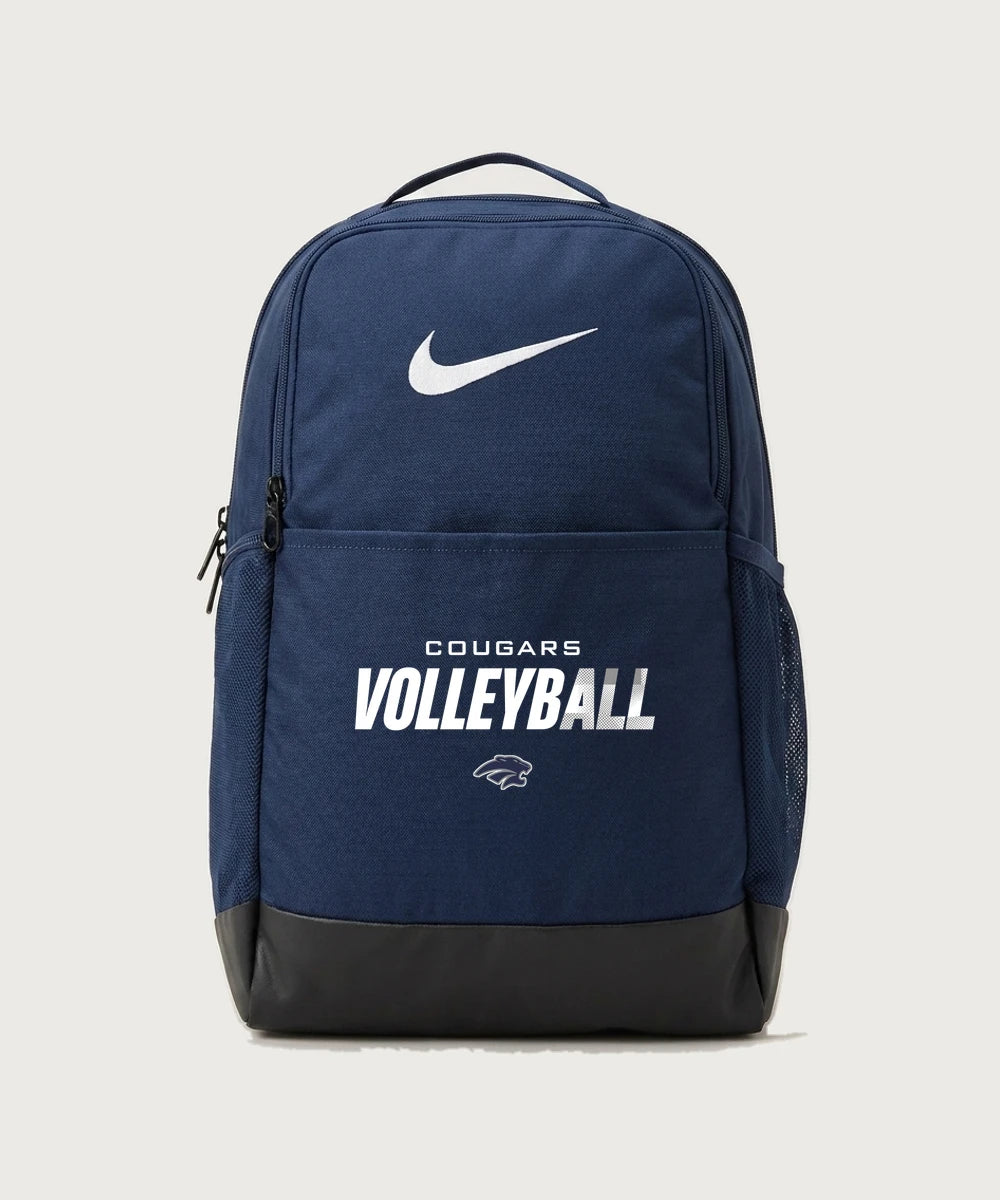 Zumbrota Mazeppa High School Volleyball (Girls) - Midnight Navy Nike Brasilia Medium Backpack NKDH7709