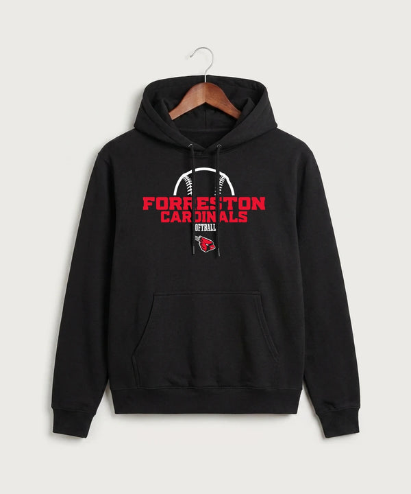 Forreston Softball - Black Hoodie Value