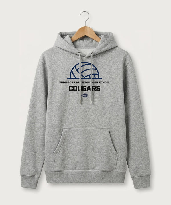Zumbrota Mazeppa High School Volleyball (Girls) - Heather Grey Hoodie Value