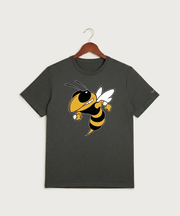 Perham High School Football (Boys) - Dark Smoke Heather Nike Swoosh Sleeve rLegend Tee NKDX8730