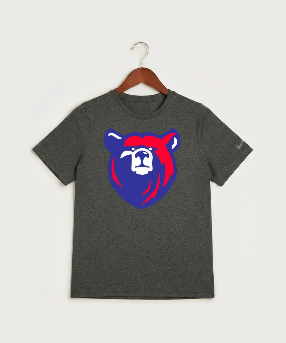 Bertha Hewitt High School Football (Boys) - Dark Smoke Heather Nike Youth Swoosh Sleeve rLegend Tee NKDX8787