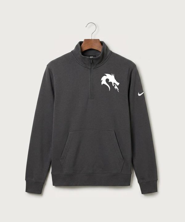 Pine City High School Football (Boys) - Anthracite Nike Club Fleece Sleeve Swoosh 1/2-Zip NKDX6718