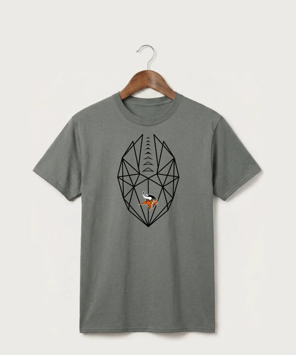 Littlefork Big Falls High School Football (Boys) - Medium Grey Port & Co Core Cotton Tee. PC54