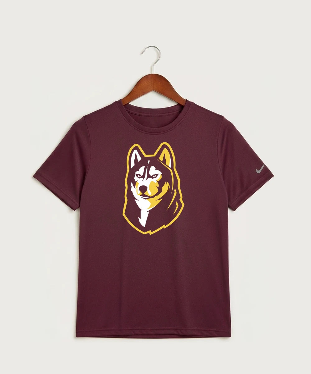 Pillager High School Football (Boys) - Deep Maroon Nike Youth Swoosh Sleeve rLegend Tee NKDX8787