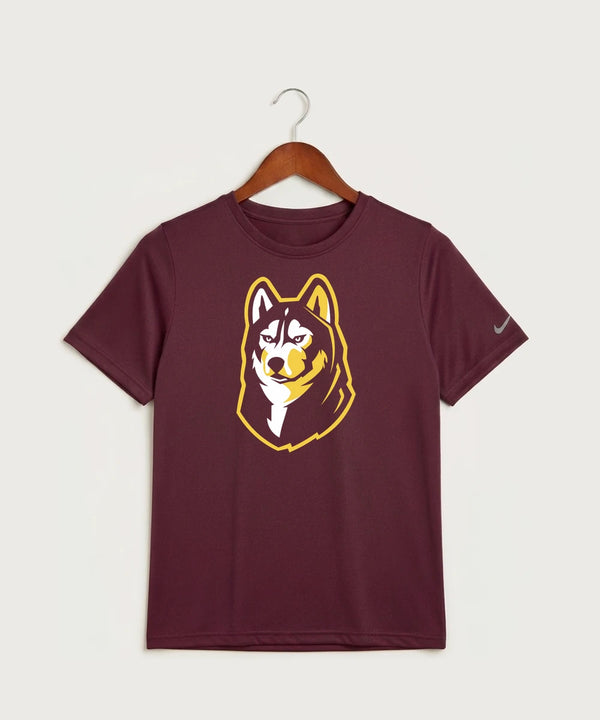 Pillager High School Football (Boys) - Deep Maroon Nike Youth Swoosh Sleeve rLegend Tee NKDX8787