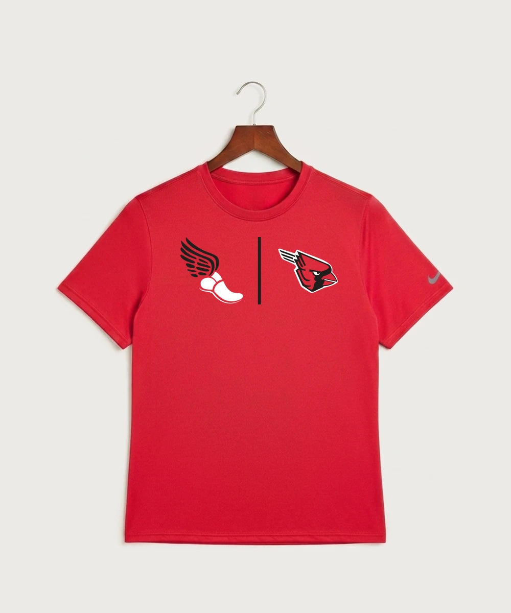Forreston Track and Field - University Red Nike Swoosh Sleeve rLegend Tee NKDX8730