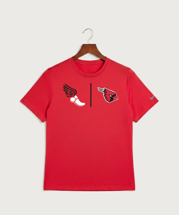 Forreston Track and Field - University Red Nike Swoosh Sleeve rLegend Tee NKDX8730