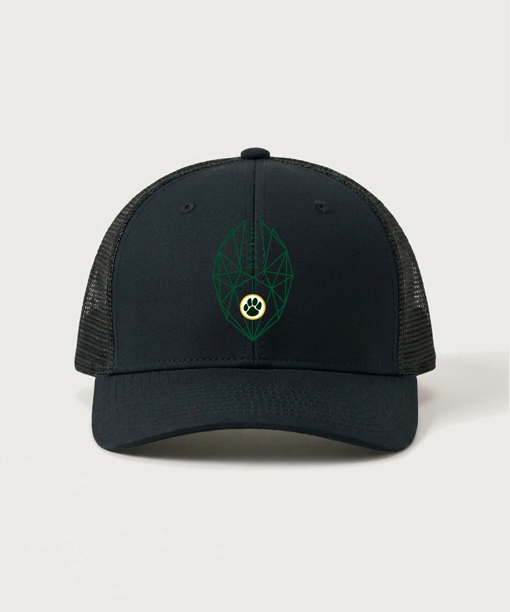 Ashwaubenon High School Football (Boys) (Sandbox) - Black/ Black Sport-Tek Club Trucker Cap STC46