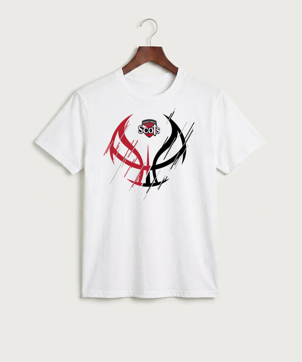 Walnut Ridge High School Basketball Team Store - White Port & Co Core Cotton Tee. PC54