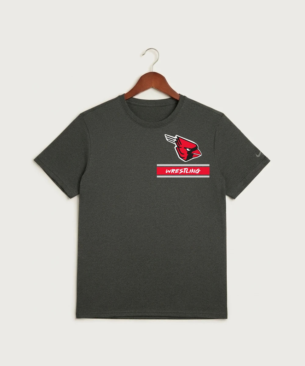 Forreston Wrestling - Dark Smoke Heather Nike Swoosh Sleeve rLegend Tee NKDX8730