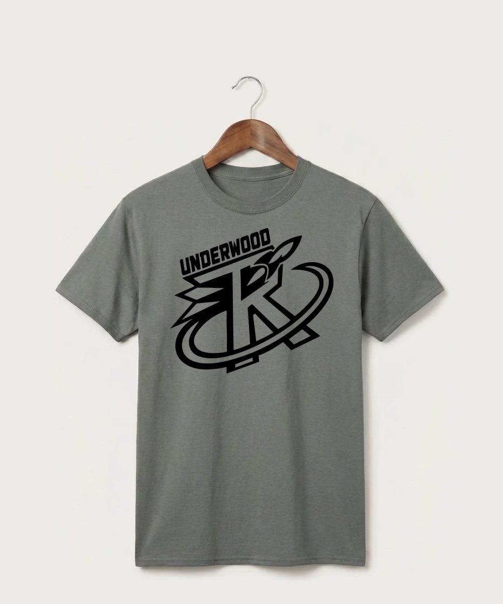 Underwood High School Football (Boys) - Medium Grey Port & Co Core Cotton Tee. PC54
