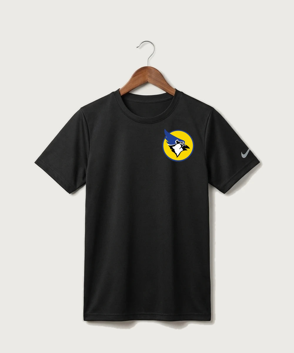 Waseca High School Football (Boys) - Black Nike Youth Swoosh Sleeve rLegend Tee NKDX8787