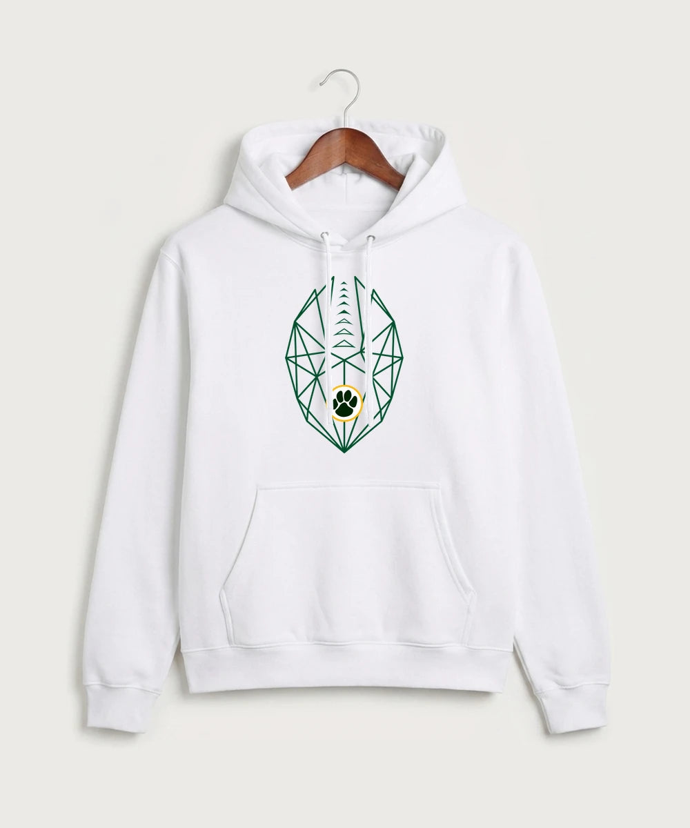 Ashwaubenon High School Football (Boys) (Sandbox) - White Port & Co Core Fleece Pullover Hooded Sweatshirt. PC78H