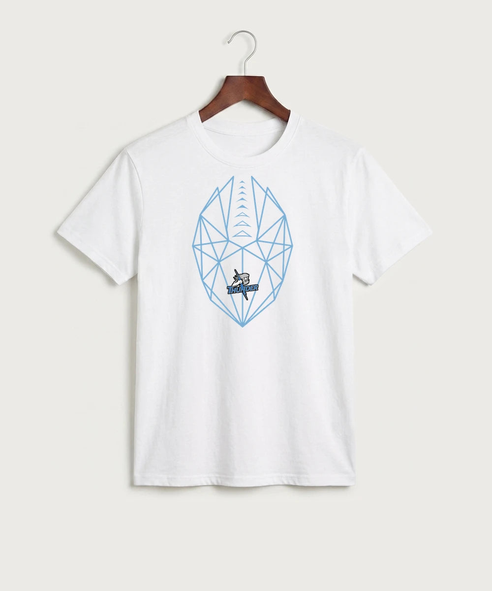 Long Prairie Grey Eagle High School Football (Boys) - White Port & Co Core Cotton Tee. PC54