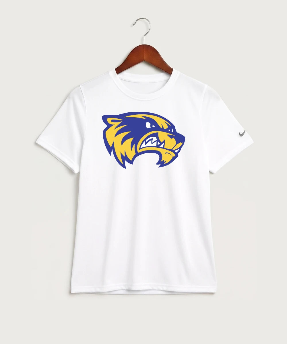 Wadena Deer Creek High School Football (Boys) - White Nike Youth Swoosh Sleeve rLegend Tee NKDX8787