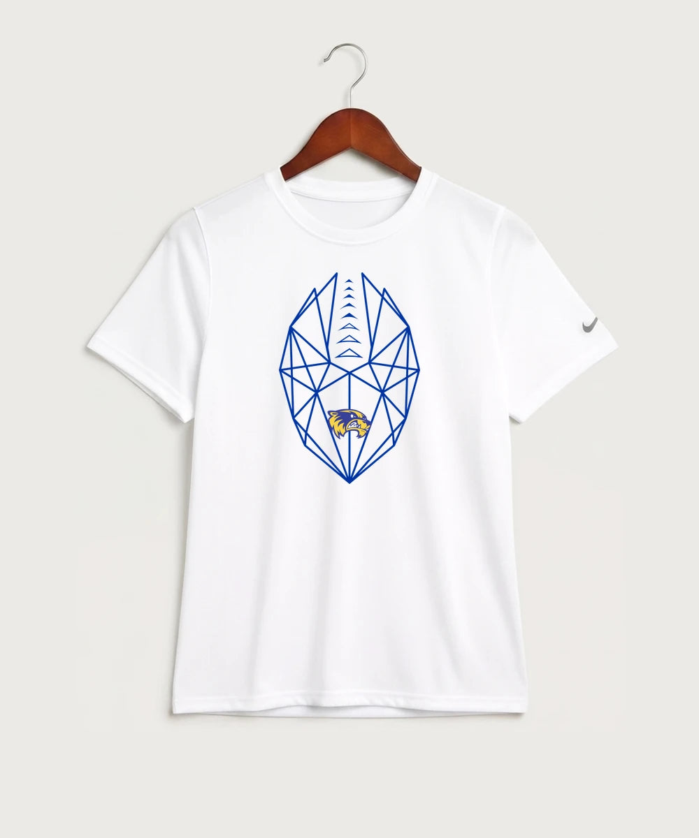 Wadena Deer Creek High School Football (Boys) - White Nike Youth Swoosh Sleeve rLegend Tee NKDX8787