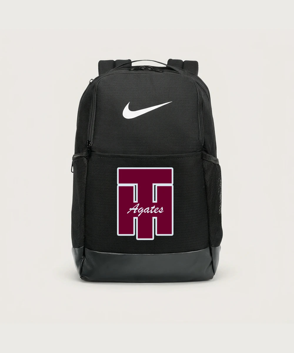 Two Harbors High School Football (Boys) - Black Nike Brasilia Medium Backpack NKDH7709