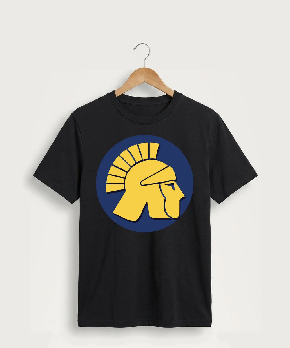 Wausau West High School Cheer - Jet Black Port & Co Core Cotton Tee. PC54