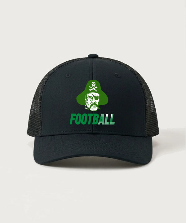 Verndale High School Football (Boys) - Black/ Black Sport-Tek Club Trucker Cap STC46