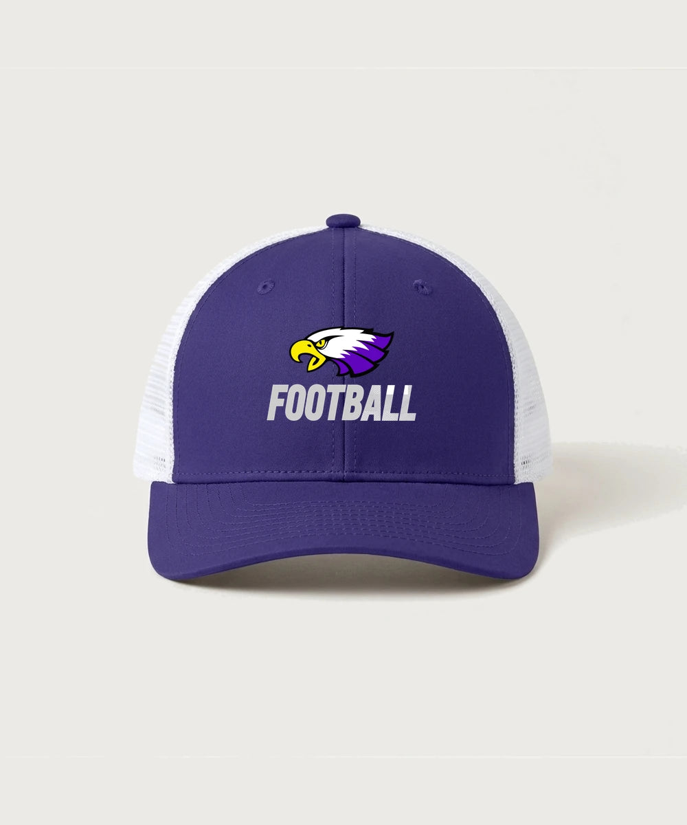Red Wing High School Football - Purple/ White Sport-Tek Club Trucker Cap STC46