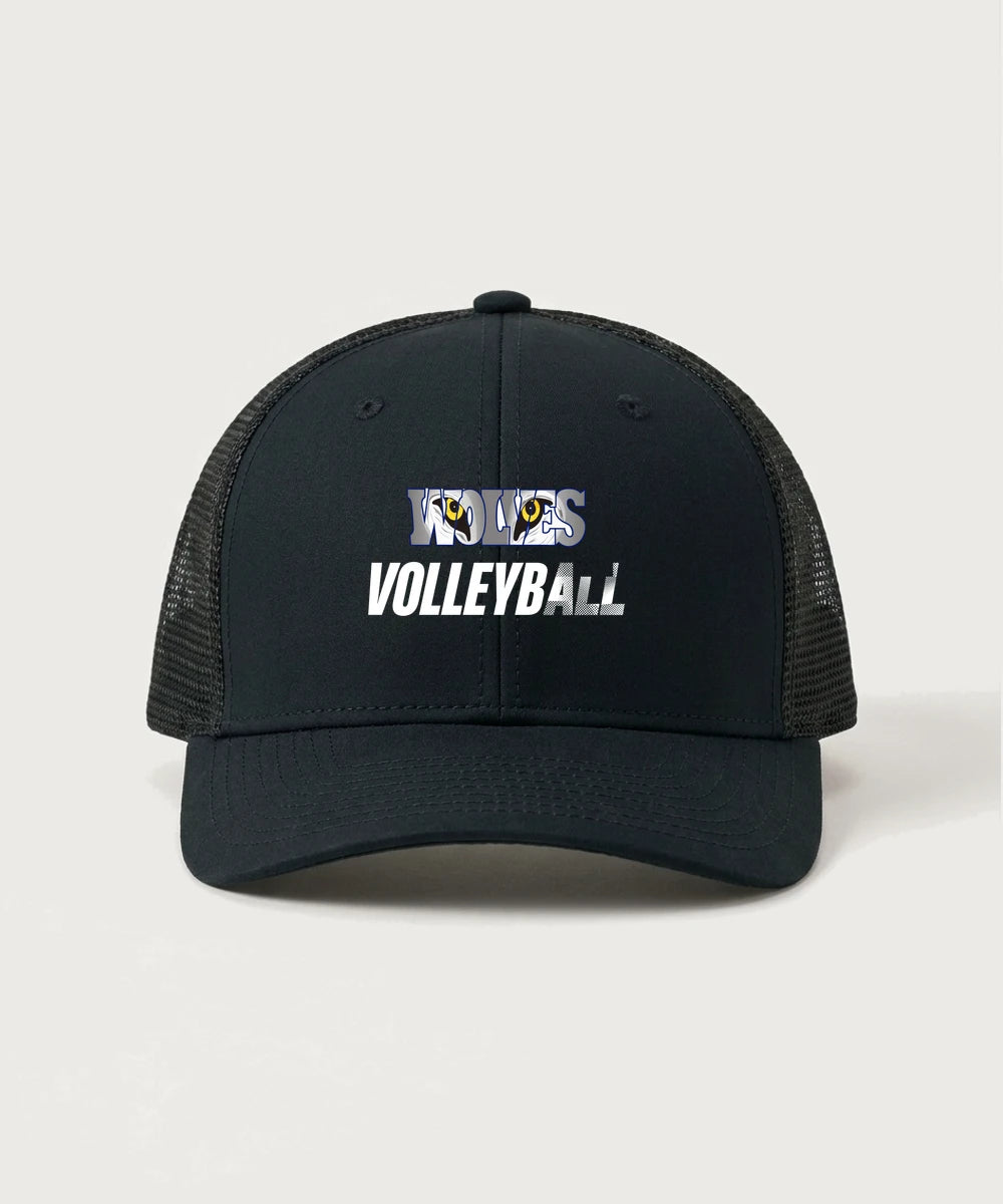 Walker Hackensack Akeley Volleyball (Girls) - Black/ Black Sport-Tek Club Trucker Cap STC46