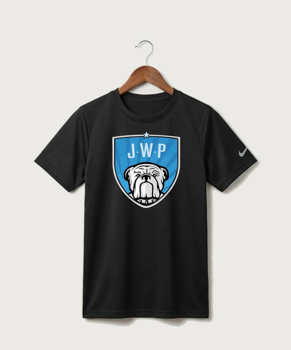 Janesville Waldorf Pemberton Football (Boys) - Black Nike Youth Swoosh Sleeve rLegend Tee NKDX8787