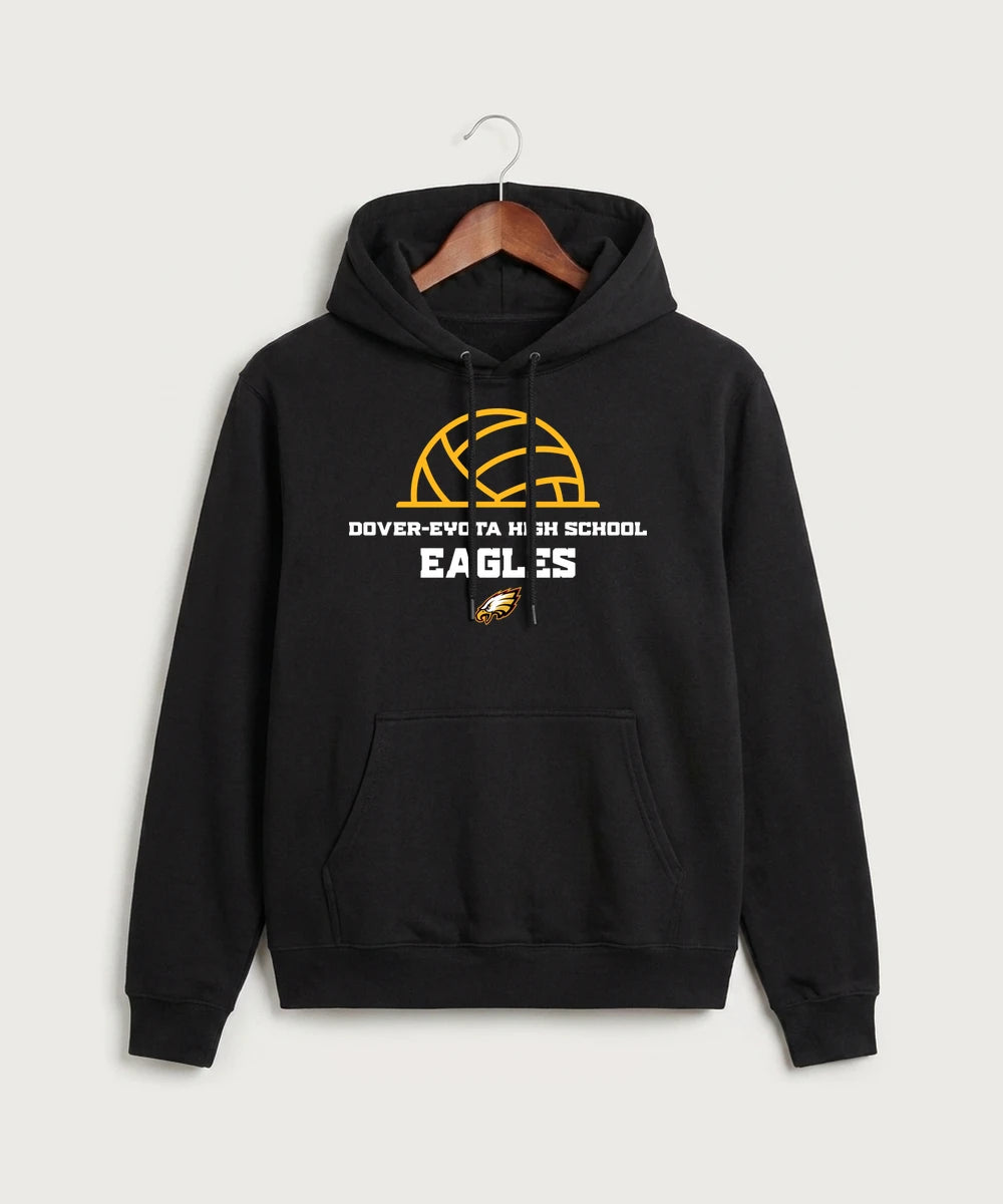 Dover-Eyota High School Volleyball (Girls) - Black Hoodie Value
