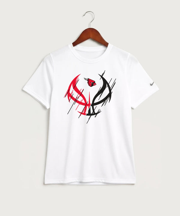 Forreston Basketball - White Nike Youth Swoosh Sleeve rLegend Tee NKDX8787