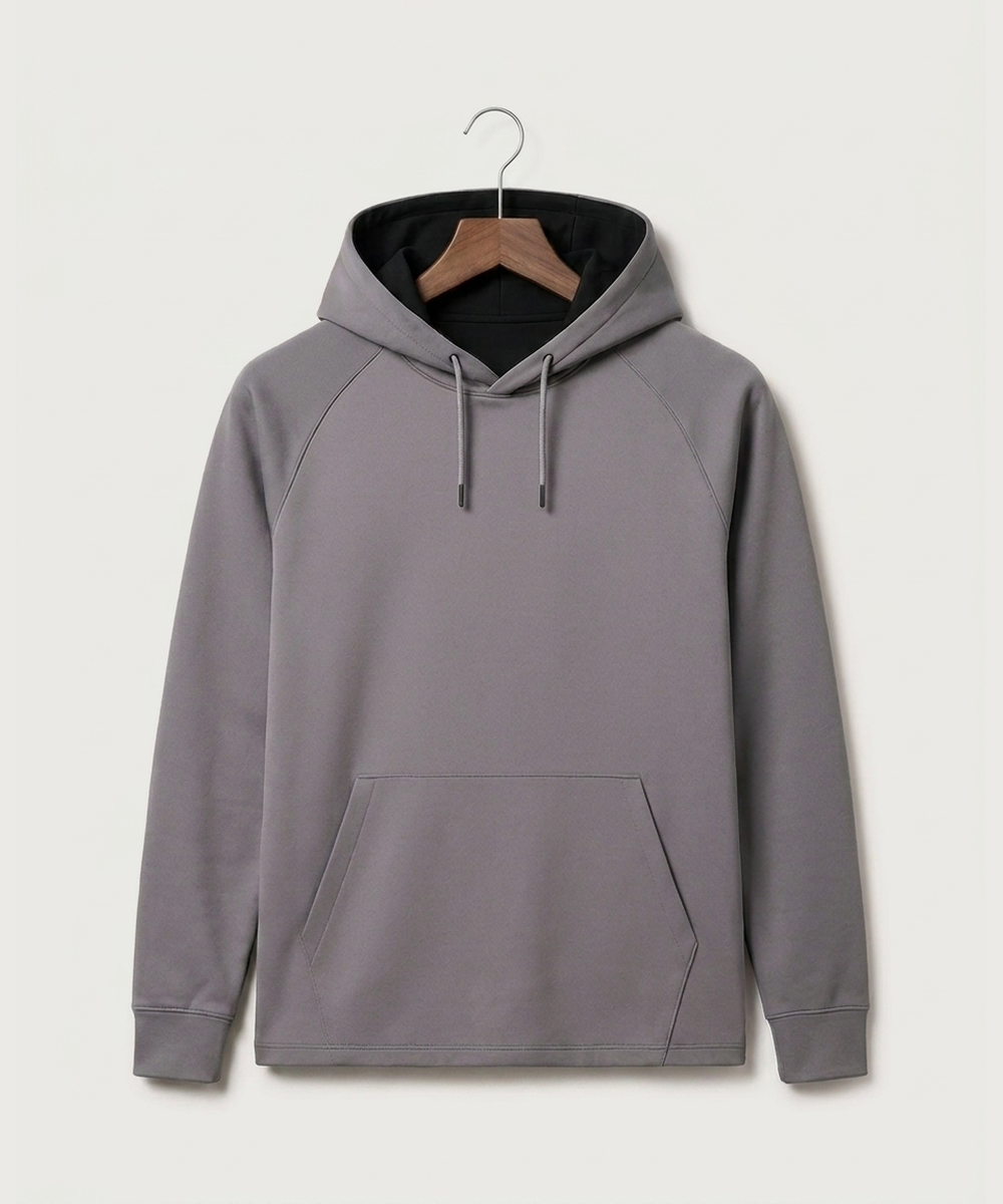 Wisconsin Hanger Test - Gray Hoodie - Left Chest