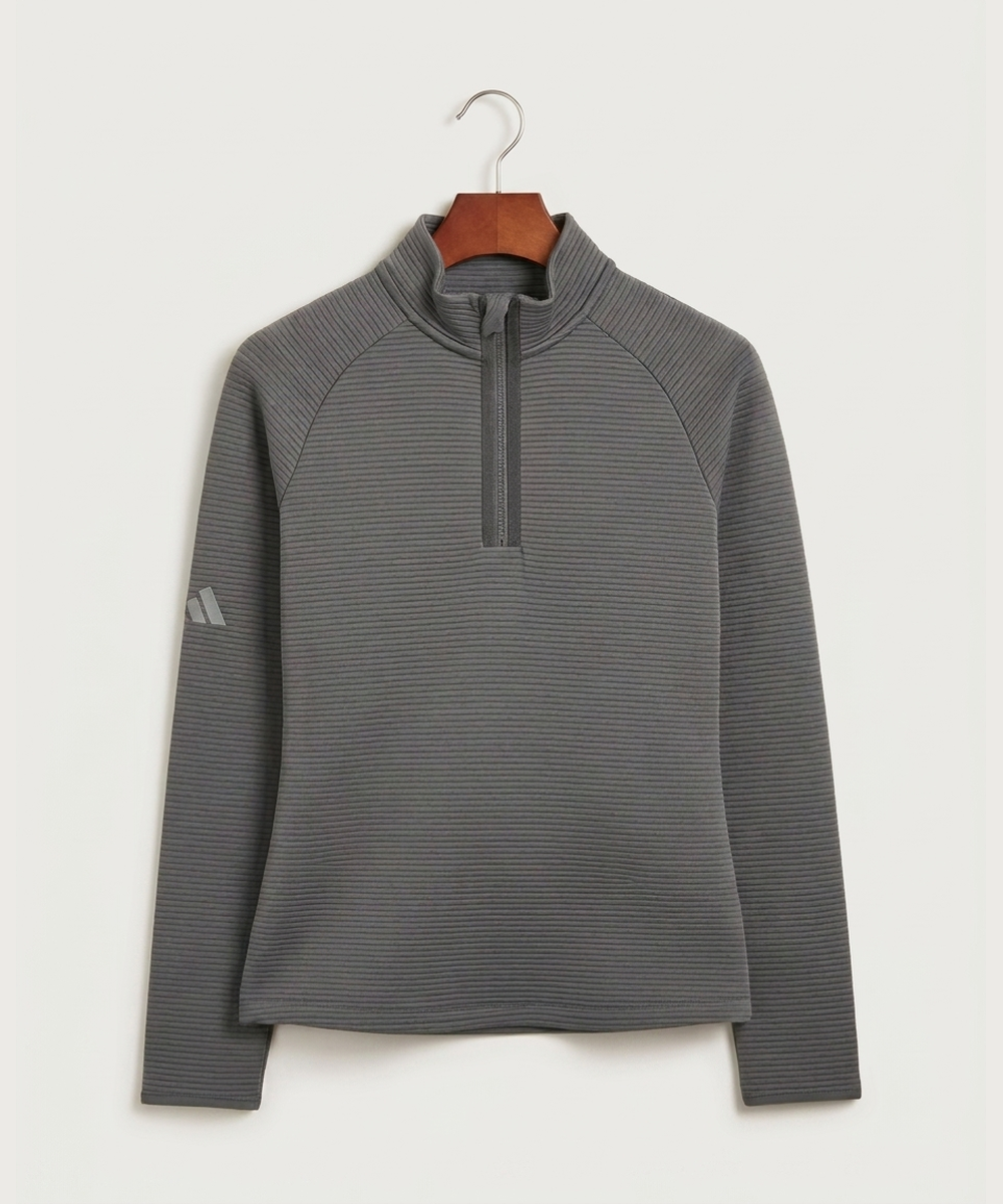 Wisconsin Hanger Test - Grey Quarter Zip - Left Chest