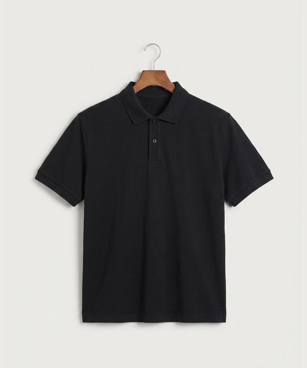 Wisconsin Hanger Test - Black Polo - Left Chest