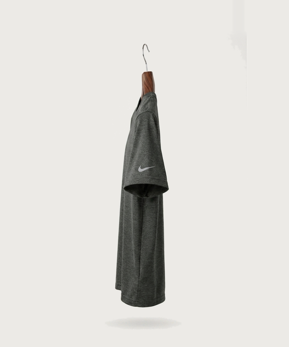 Lancer Archer Club Archery Team Store - Dark Smoke Heather Nike Youth Swoosh Sleeve rLegend Tee NKDX8787 (left sleeve)