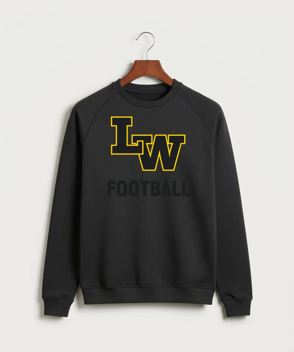 Le-Win Football - Black Crewneck - Full Chest