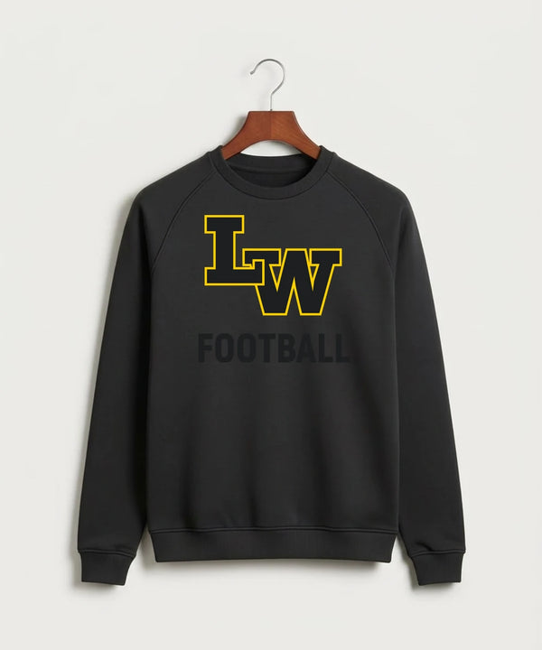 Le-Win Football - Black Crewneck - Full Chest