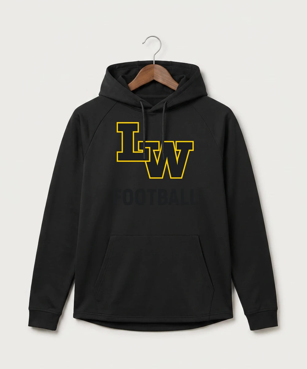 Le-Win Football - Black Hoodie - Full Front