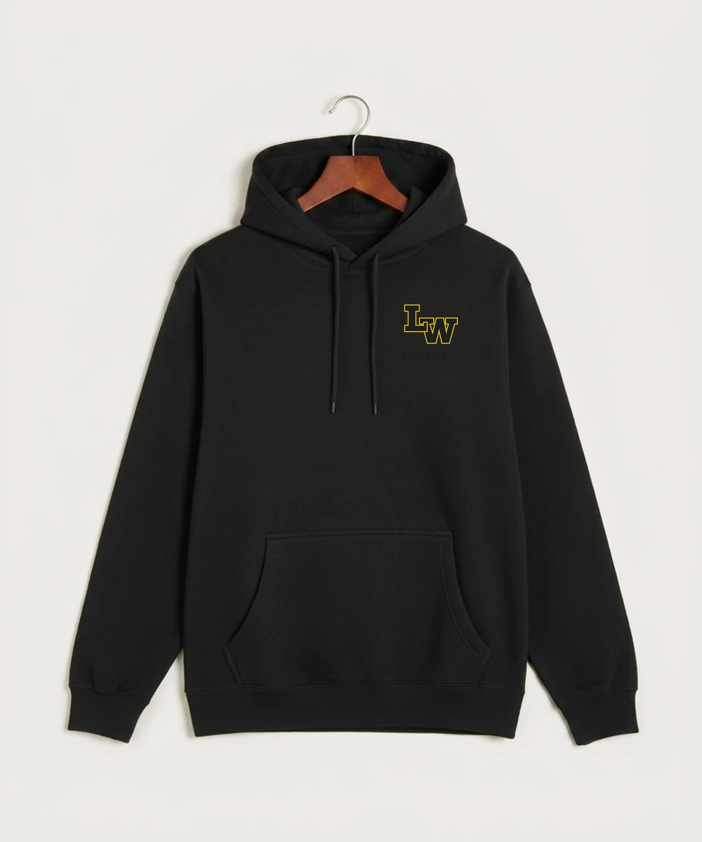 Le-Win Football - Black Hoodie Value - Left Chest