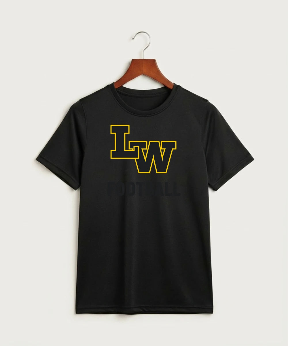 Le-Win Football - Black Nike Youth Swoosh Sleeve rLegend Tee NKDX8787