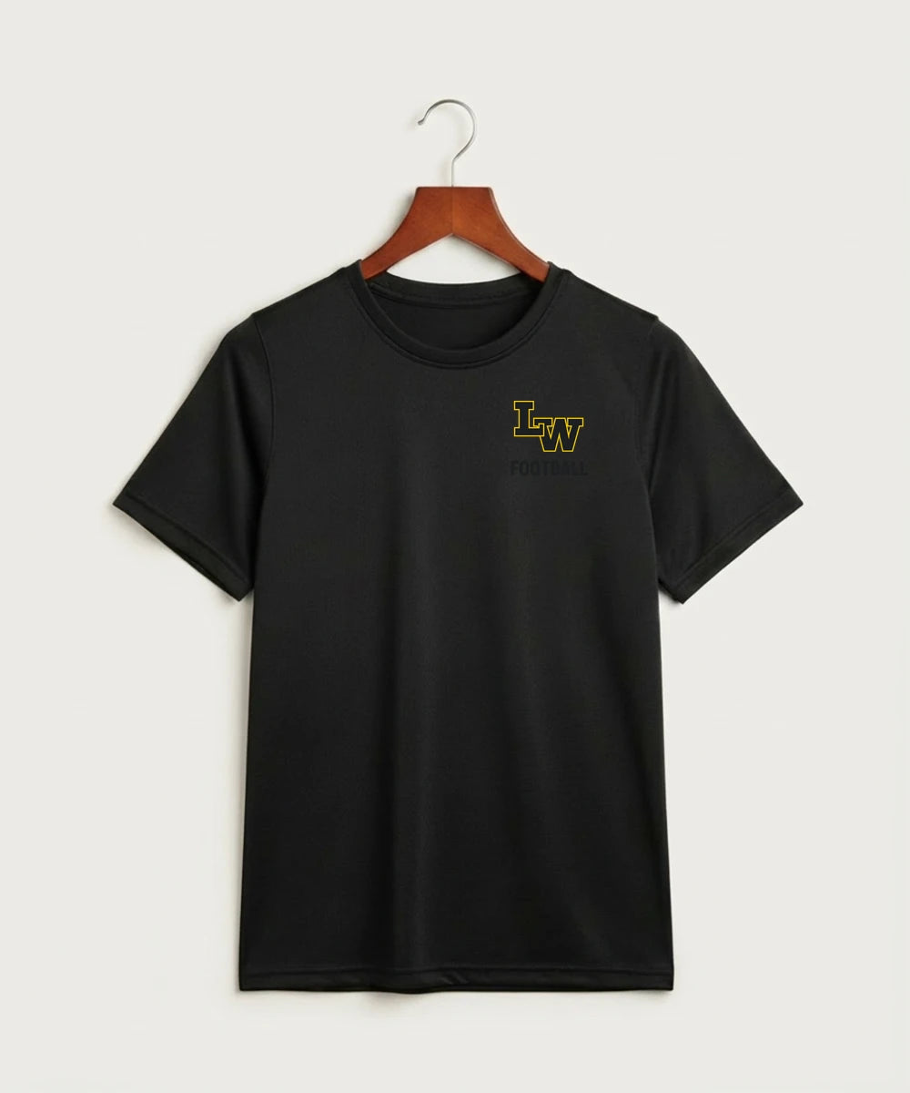 Le-Win Football - Black Nike Youth Swoosh Sleeve rLegend Tee NKDX8787