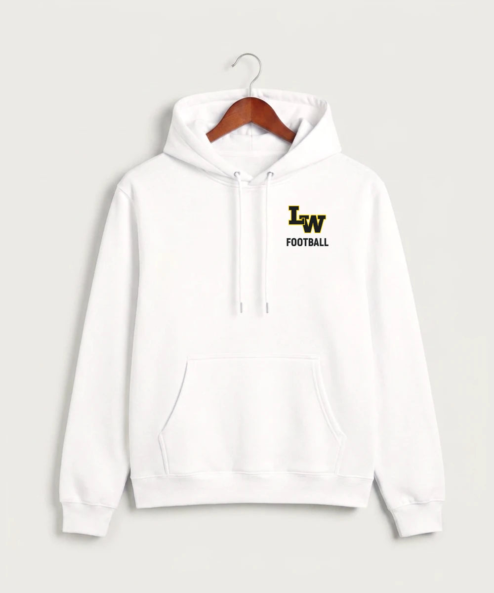 Le-Win Football - White Hoodie Value - Left Chest